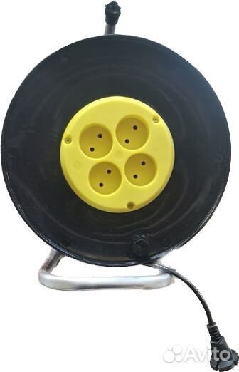 Удлинитель на катушке 25 метров 4 розетки