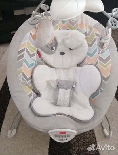 Электронные качели fisher-price серый