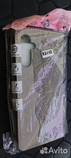 Кожаный чехол-книжка на samsung a14