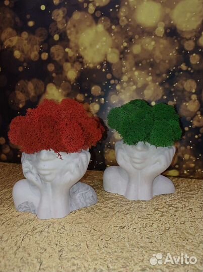 Гипсовое кашпо