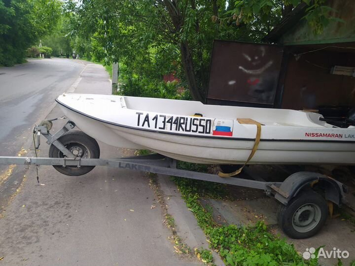 Продам лодку +прицеп+мотор nissan marine