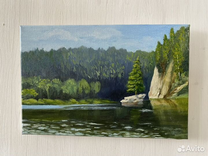 Картина маслом на холсте пейзаж