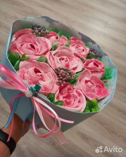 Букет сладкий из цветов зефир