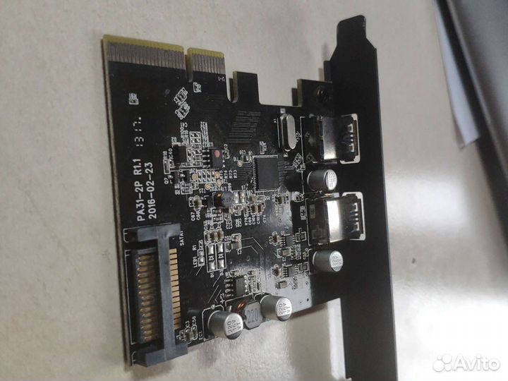 USB 3.2 v2 10Гб адаптер pci-e х4