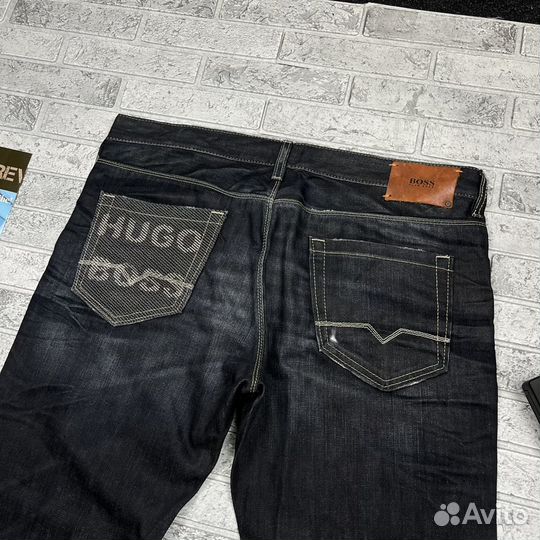 Рэп Джинсы Hugo Boss с Вышивкой Jeans