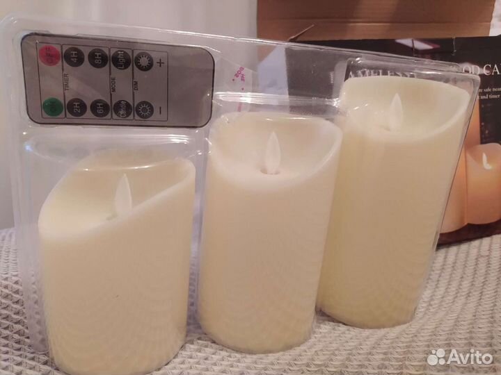 Чарующие свечи с имитацией пламени, набор, пульт