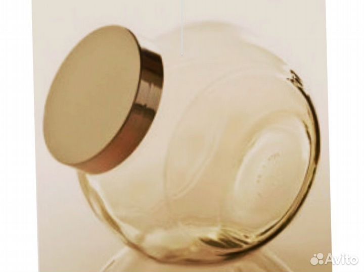 Банка стеклянная большая/наклон