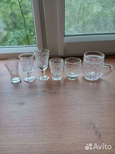 Хрустальные стопки рюмки СССР