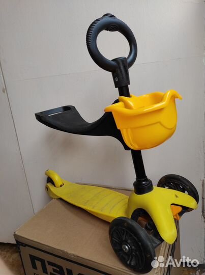 Самокат трехколесный беговел детский kreiss