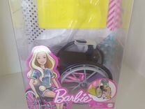 Кукла barbie в инвалидном кресле grb93