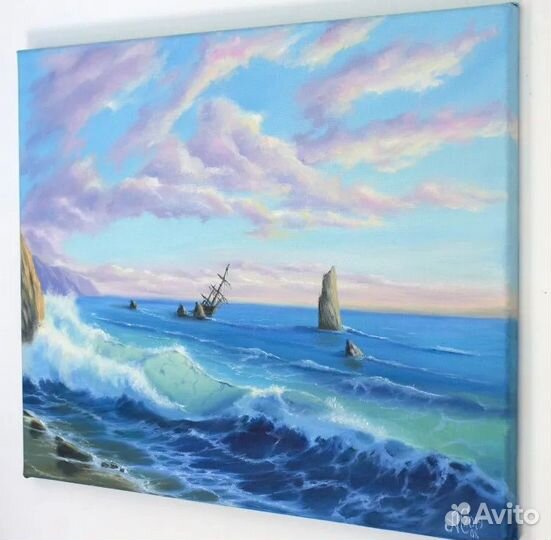 Картина маслом ручной работы 