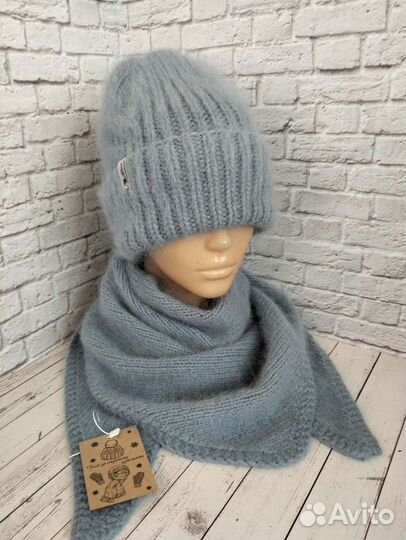 Шапка + бактус пух норки