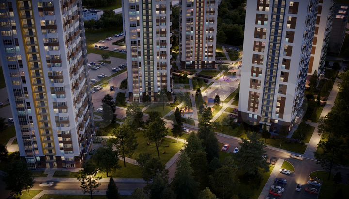 3-к. квартира, 73,5 м², 2/24 эт.