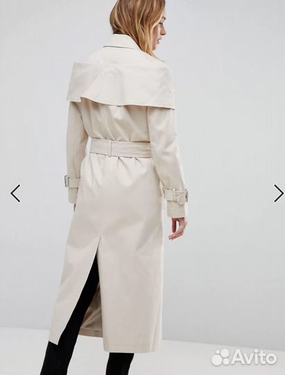 Плащ/тренч ASOS женский с подкладкой бежевый 44