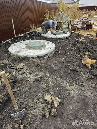 Септик из бетонных колец под ключ