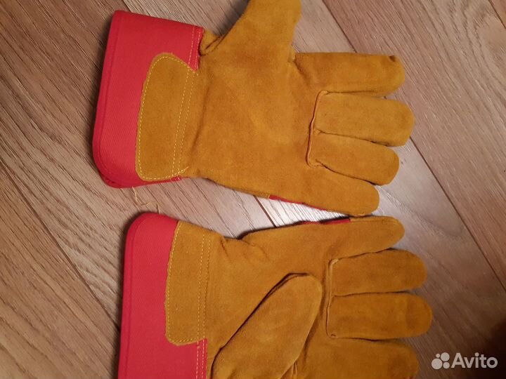 Перчатки замшевые