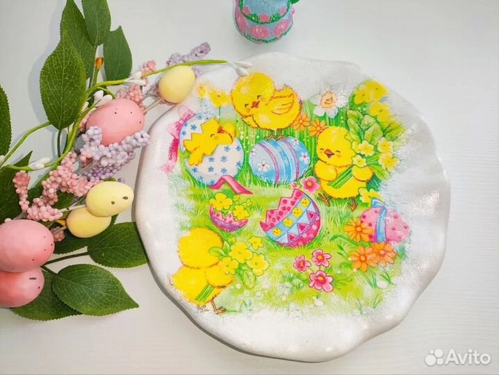 Тарелочка для пасхального кулича