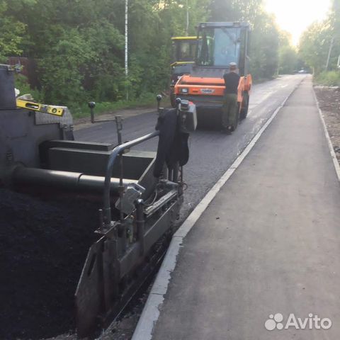 Асфальтирование укладка асфальтовой крошки