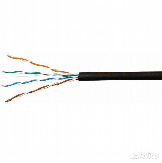 Кабель витая пара utp 5e 4 пары, уличный (медь)