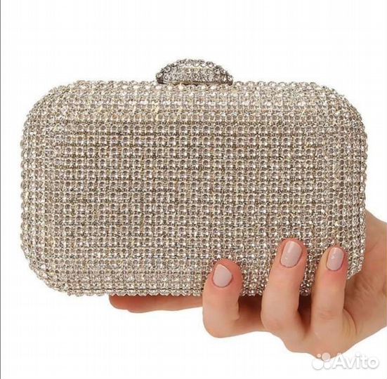 Клатч со стразами