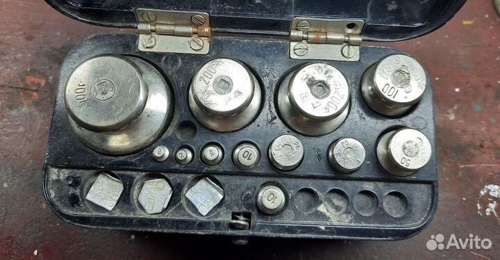 Набор гирь г-4 111 10 СССР гирьки для весов ГОСТ
