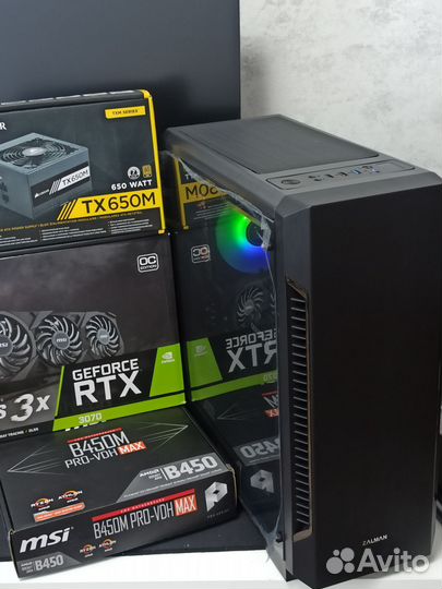 Игровой компьютер RTX 3070 + Ryzen 7 3700x