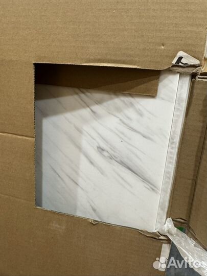 Столешница Неопалитано 240x60см искус камень белый