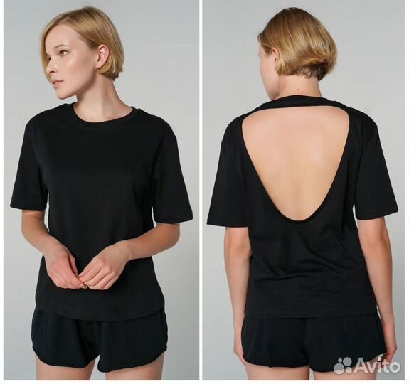 Футболка 46 черная