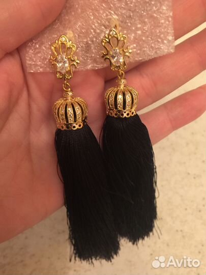 Серьги-кисти