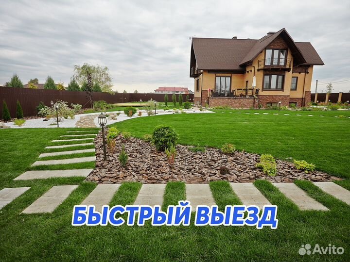 Благоустройство, асфальтирование, укладка бордюра