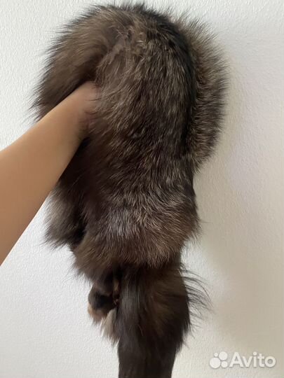 Цельные шкурки лисы чернобурки