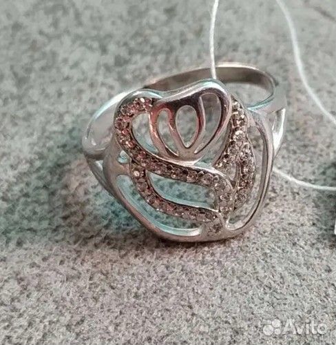 Новые кольца серьги серебро 925*