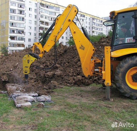 Услуги экскаватора погрузчика. Бурение