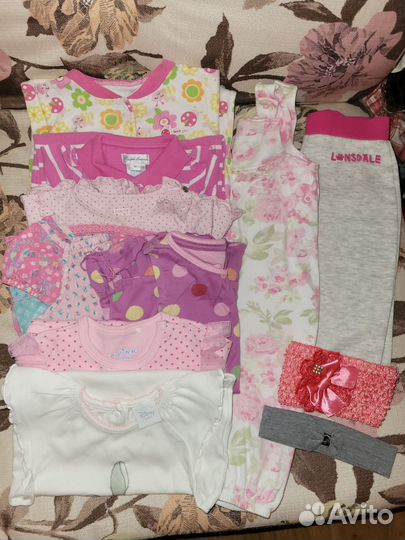 Одежда на девочку 68/74 (6-9 мес)