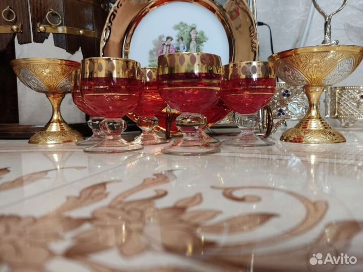 Набор рюмок для водки коньяка Богемия