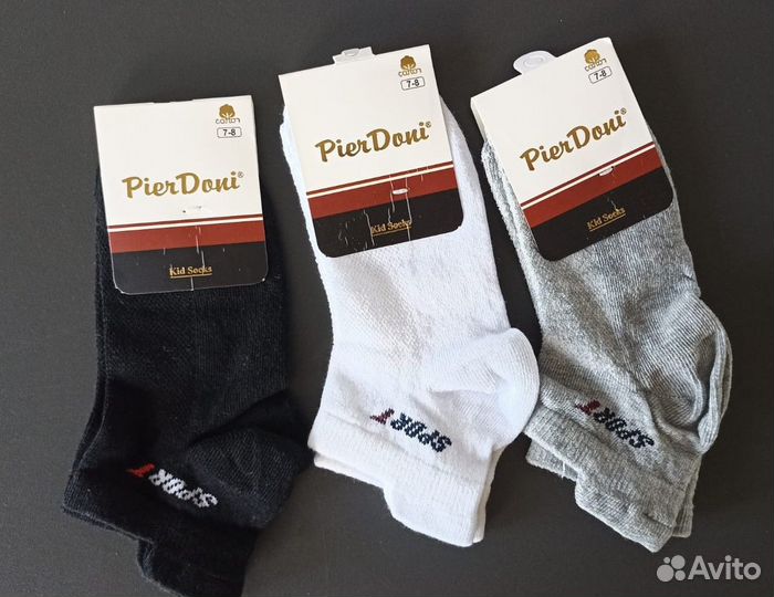 Новые детские носки для подростков набор 3 шт
