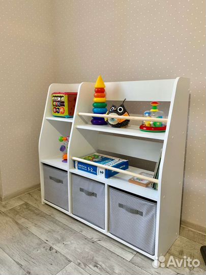 Стеллаж для игрушек и книг