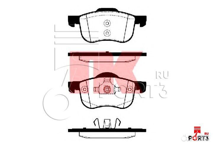 Колодки тормозные передние volvo S80 S60 S40 C30