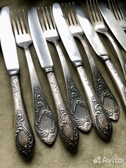 Вилки столовые мельхиор СССР