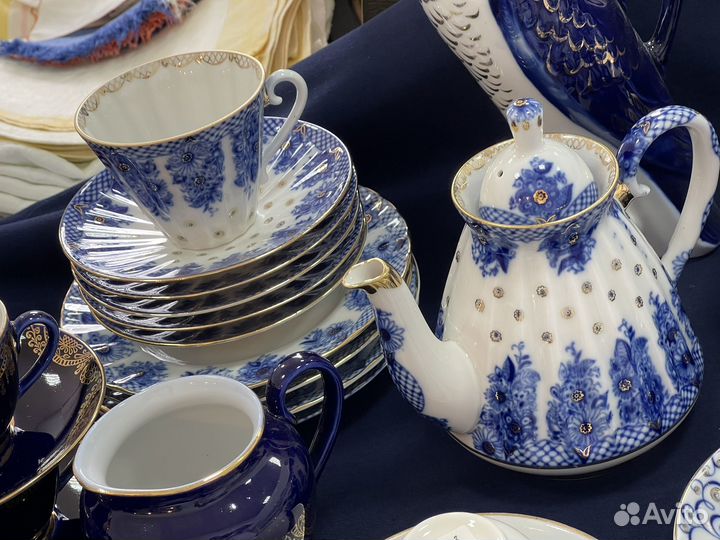 Предметы сервизов лфз, ифз. Кобальт