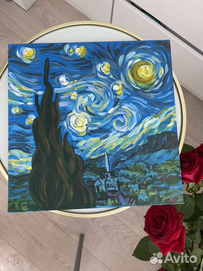 Картина акрилом на холсте