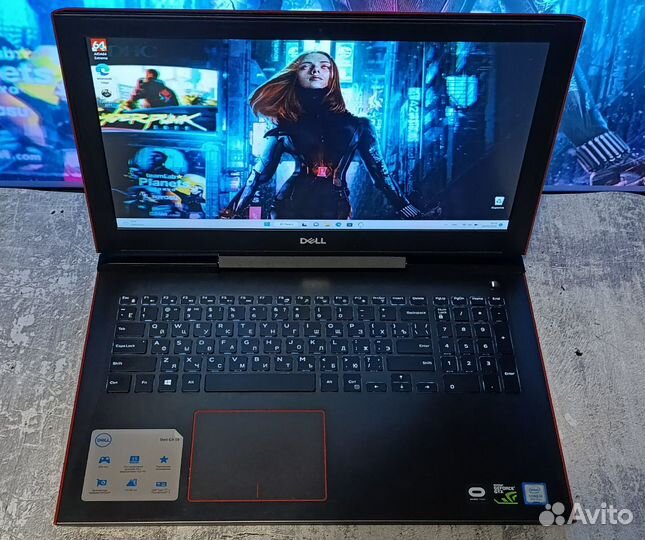 Игровой Dell GTX 1060 6гб/i5-8300H/1128gb/8Гб