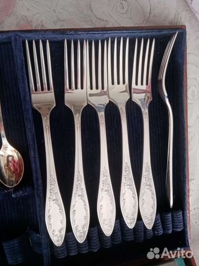 Мельхиоровые столовые приборы СССР