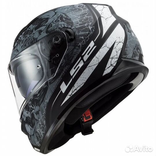 Мотошлем LS2 FF320 stream EVO throne black-grey