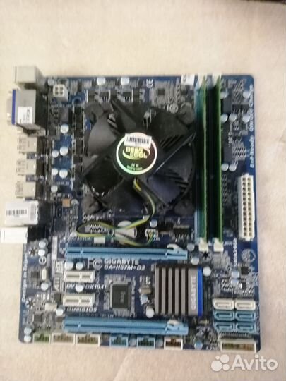 Материнская плата 1155 с процессором i3 3220+ 8gb