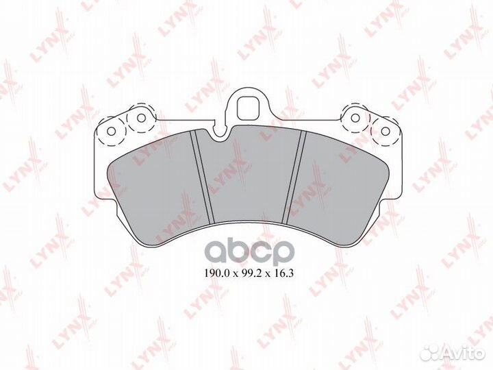 Колодки тормозные дисковые перед BD8005 LYN