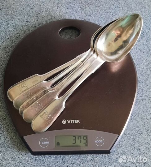 Набор царских серебряных столовых ложек 84 пробы