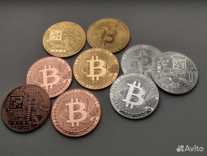 Сувенирная монета биткойн / биткоин криптовалюта