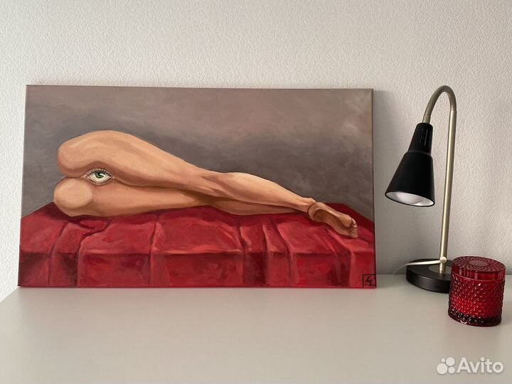 Картина сюрреализм авторская масло 70х40