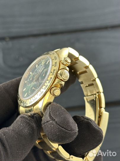 Rolex Cosmograph Daytona 40mm Yellow Gold Green Di